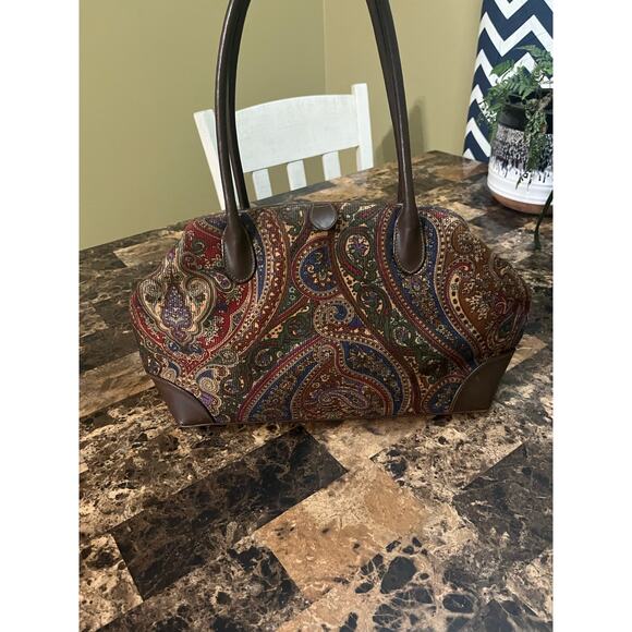 St. John’s Bay Vintage Paisley Hand Bag - Picture 7 of 12